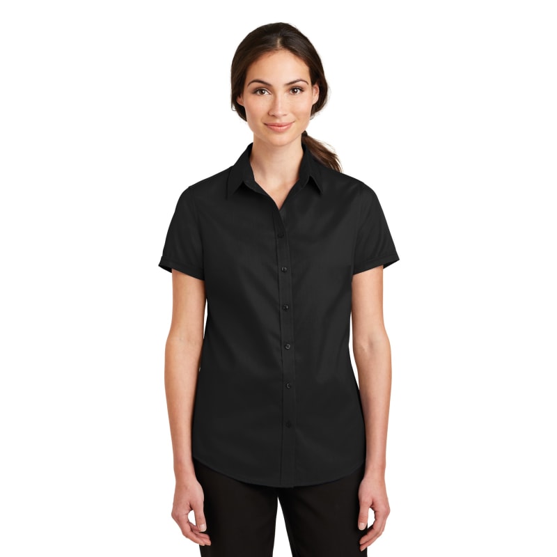 Port Authority Ladies Short Sleeve SuperPro Twill Shirt. 13