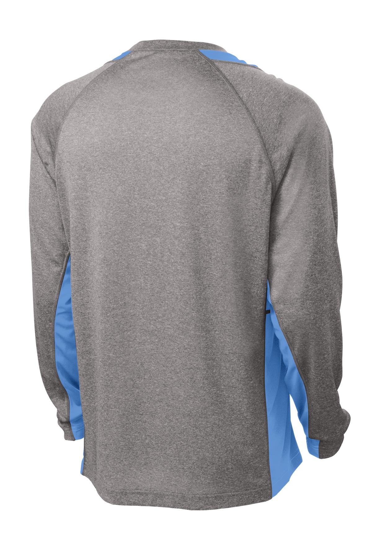 Sport-Tek Long Sleeve Heather Colorblock Contender Tee. ST361LS 38