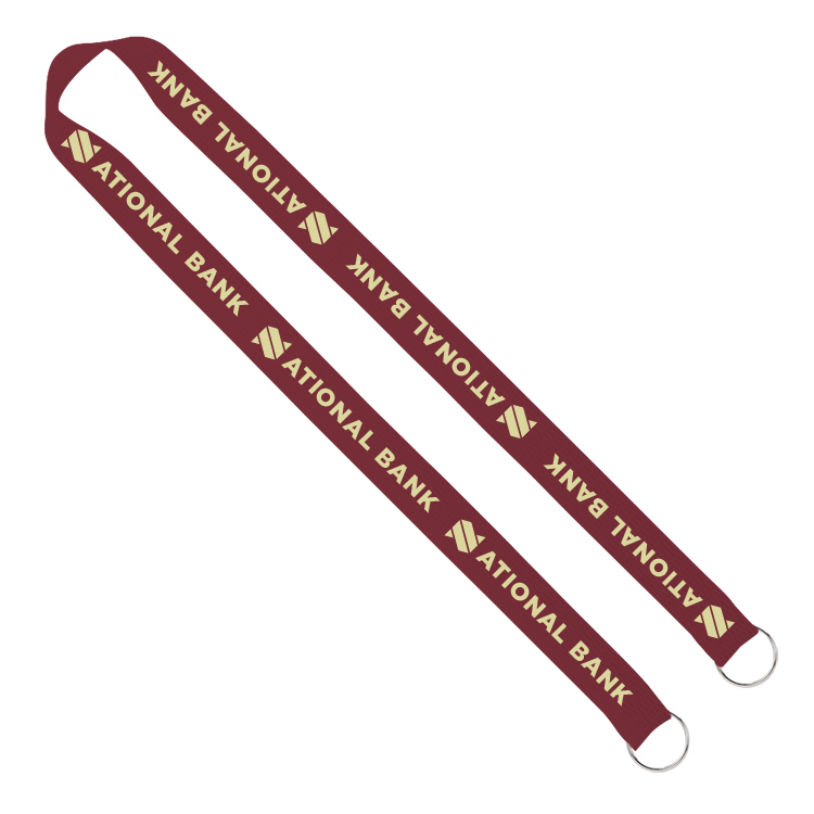 1" Screen Printed Lanyard with Double Clips 15