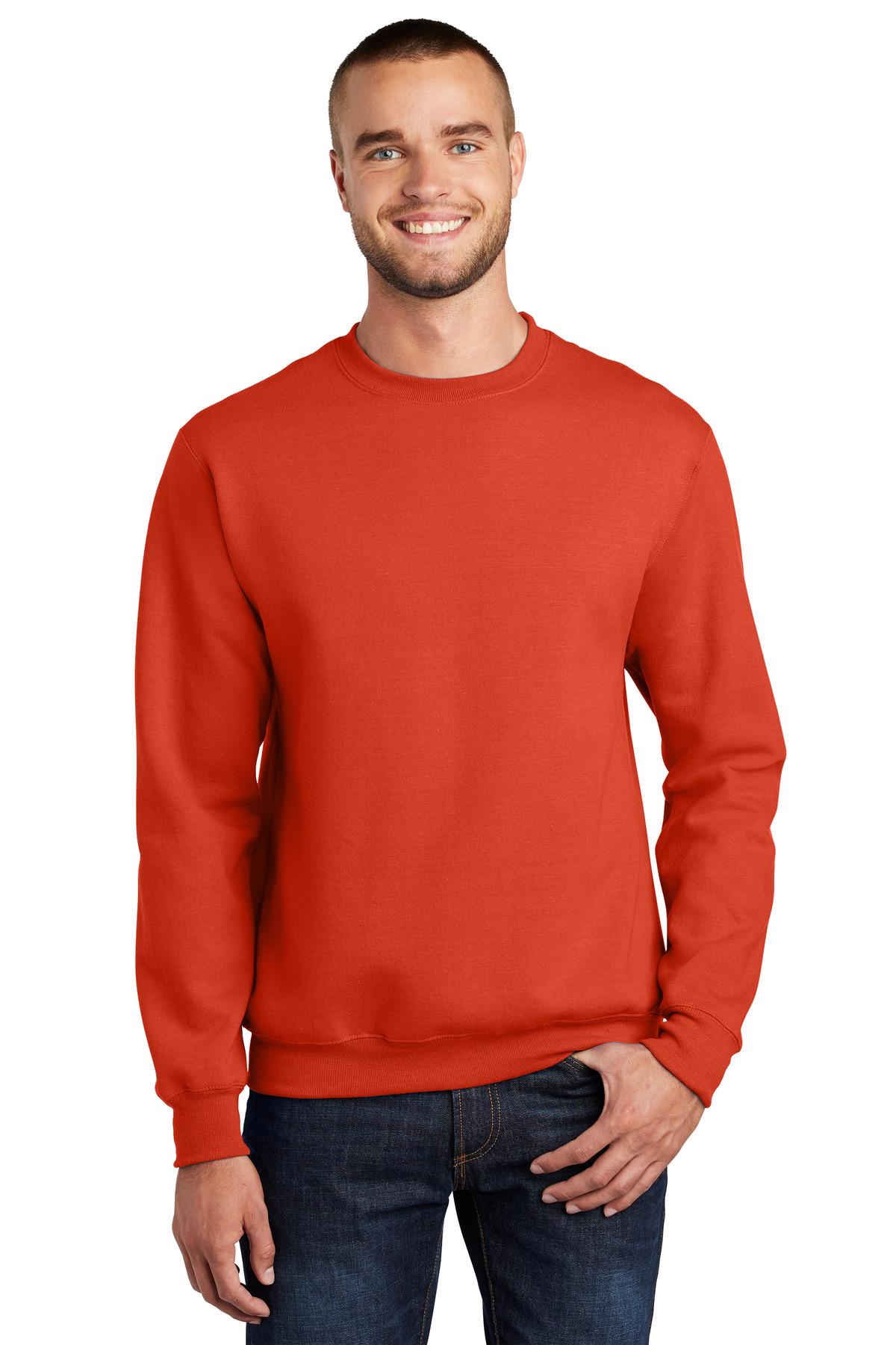 Port & Company® Essential Fleece Crewneck Sweatshirt, custom hoodie or sweatshirt with logo imprint 53