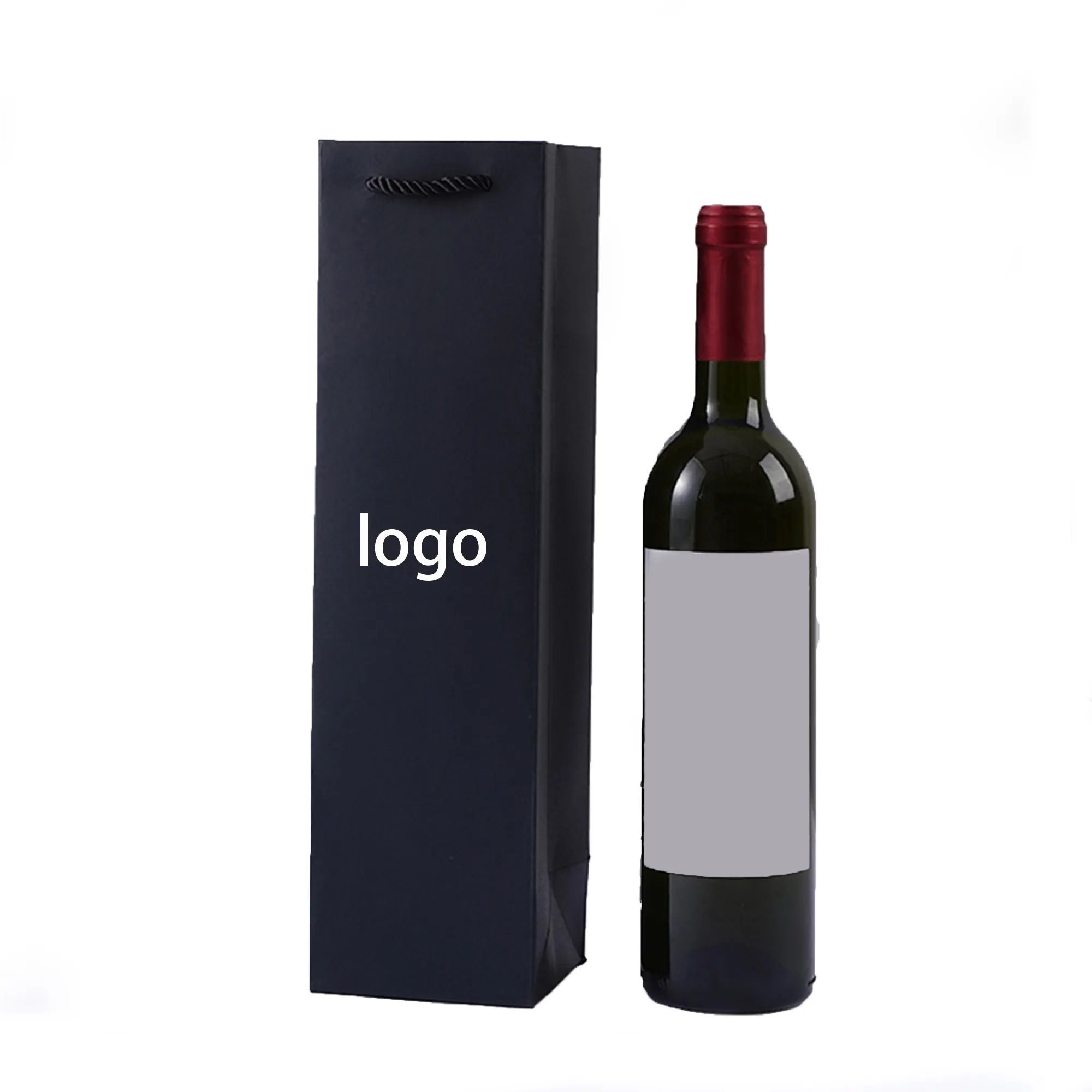 Custom Wine Tote Kraft Paper Bag 3