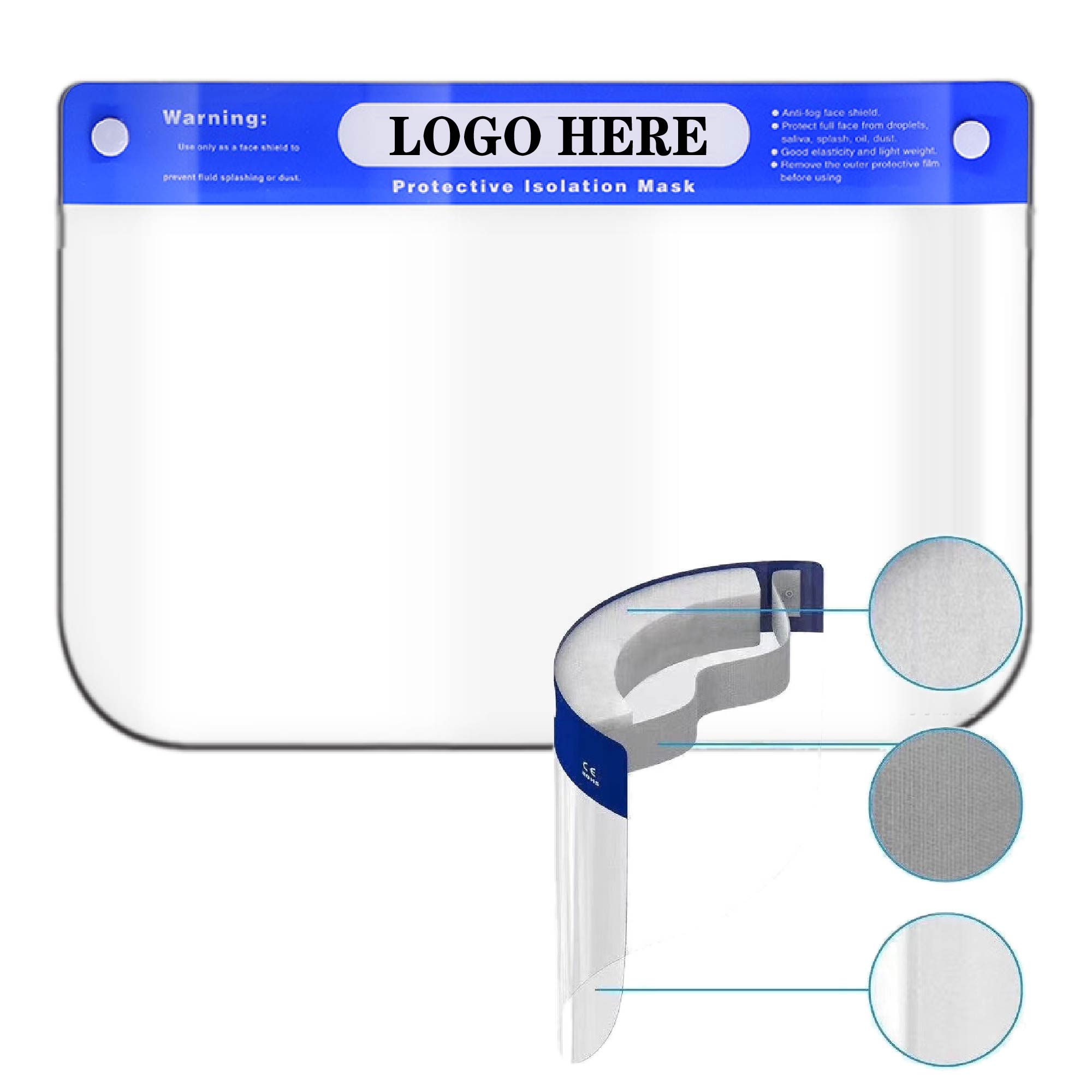 Plastic Foam Face Shield 2