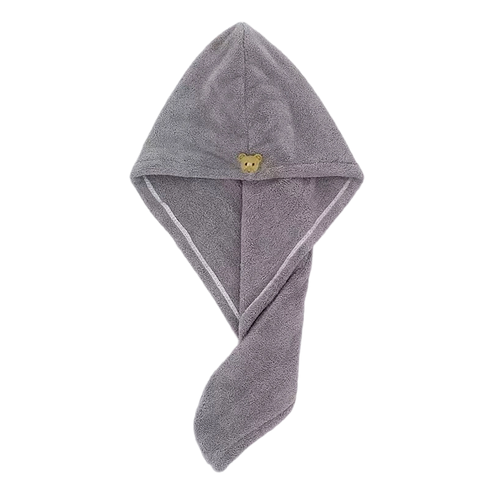 Microfiber Hair Wrap Quick Drying Towel With Button Loop 3