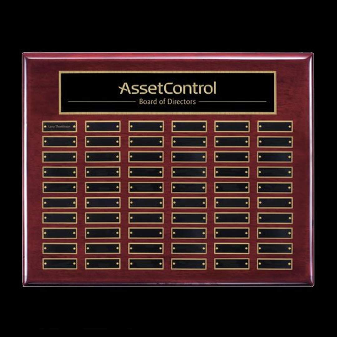 Oakleigh Horiz Pert/Plaque - Rosewood/Gold 11