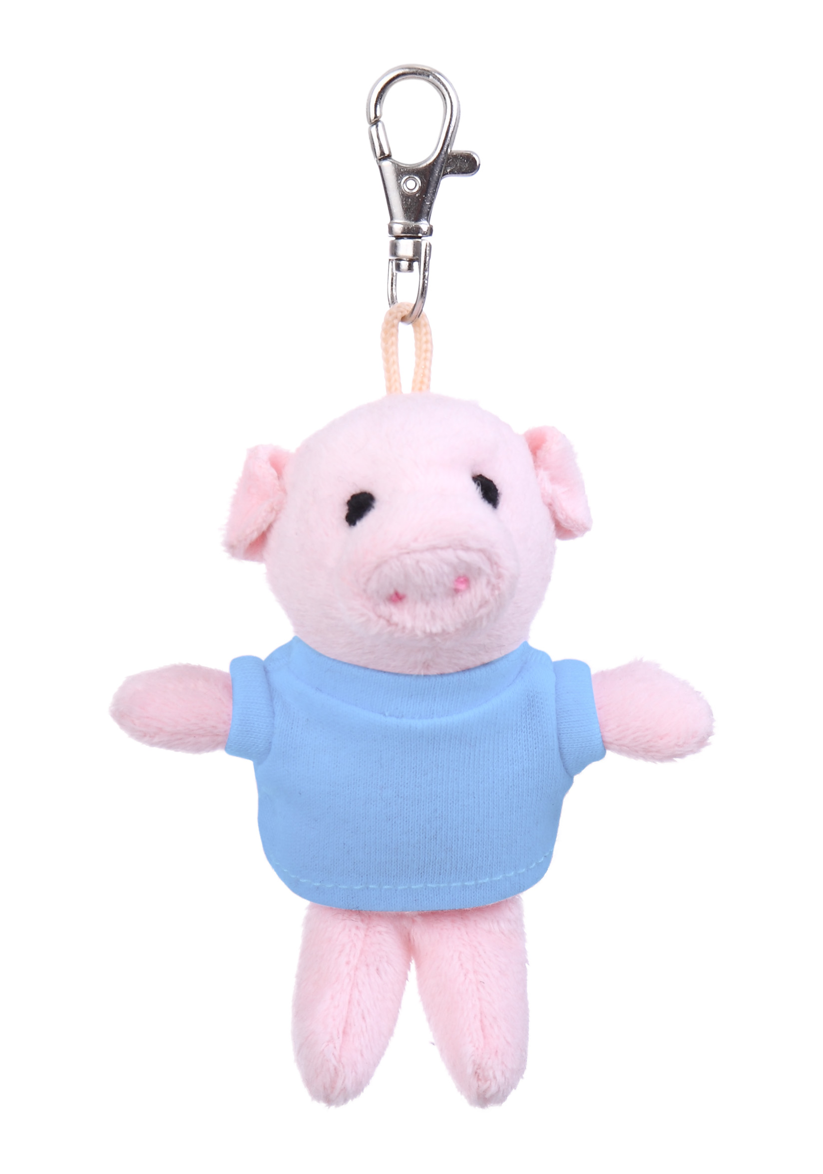 Soft Plush Pig Keychain with Tee 8