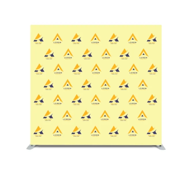 8ft x 8ft Step and Repeat Straight Pillow Case Backdrop 4