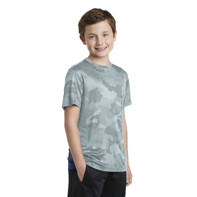 Sport-Tek Youth CamoHex Tee. 34