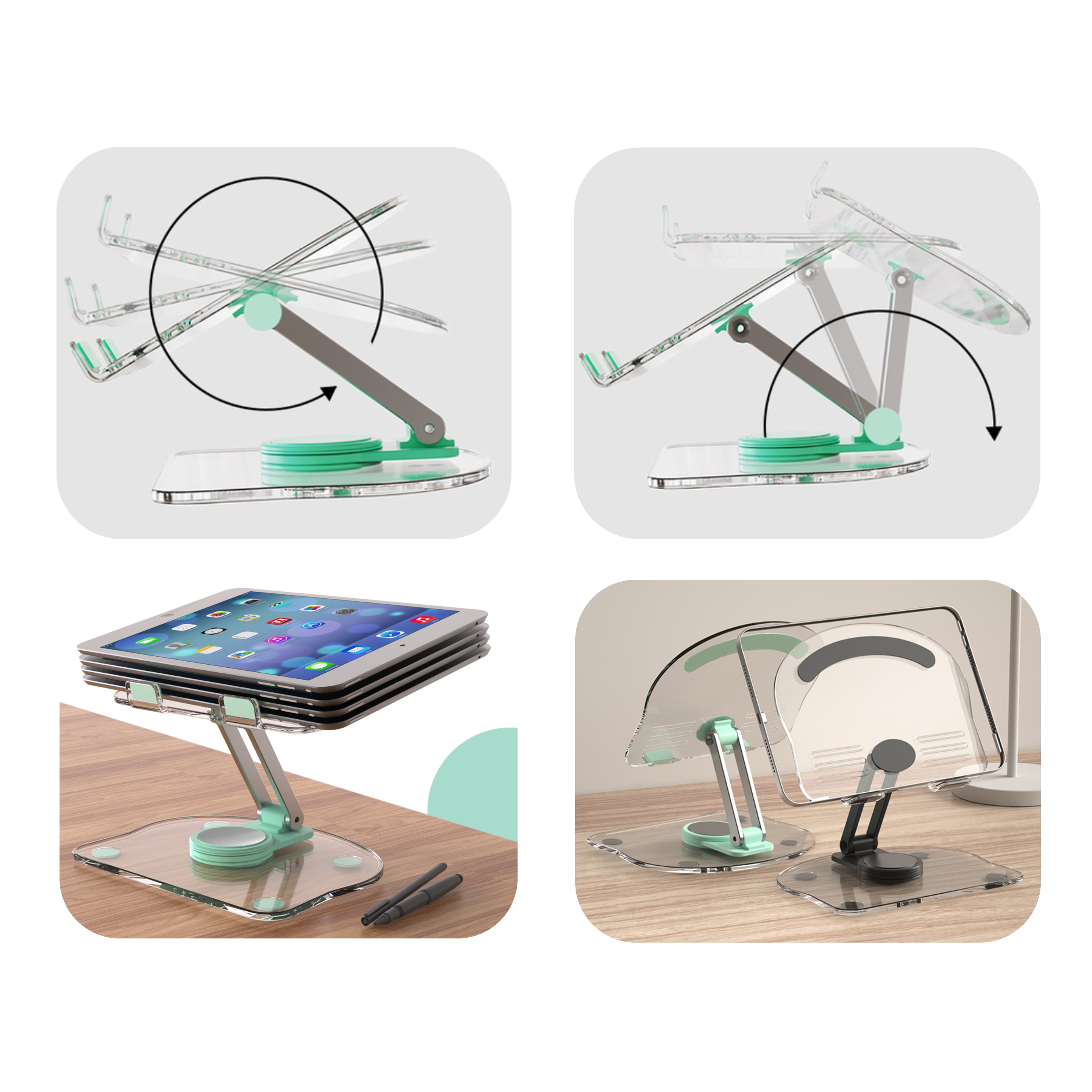 Foldable Clear Phone Stand (direct import) 2