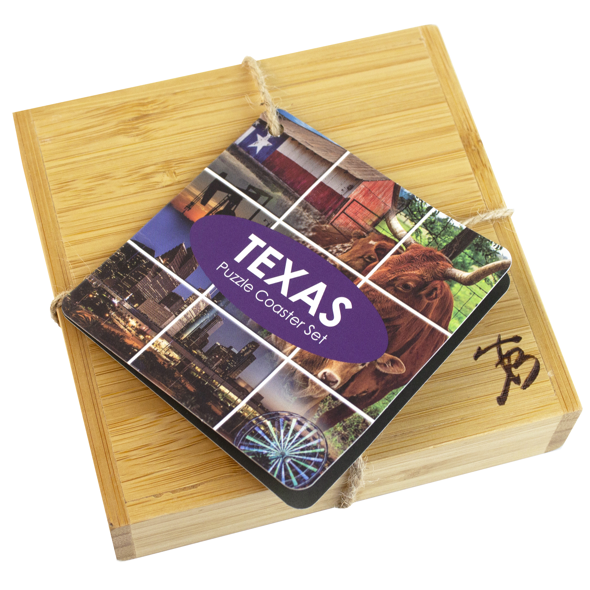 Texas Puzzle Coaster Set 17