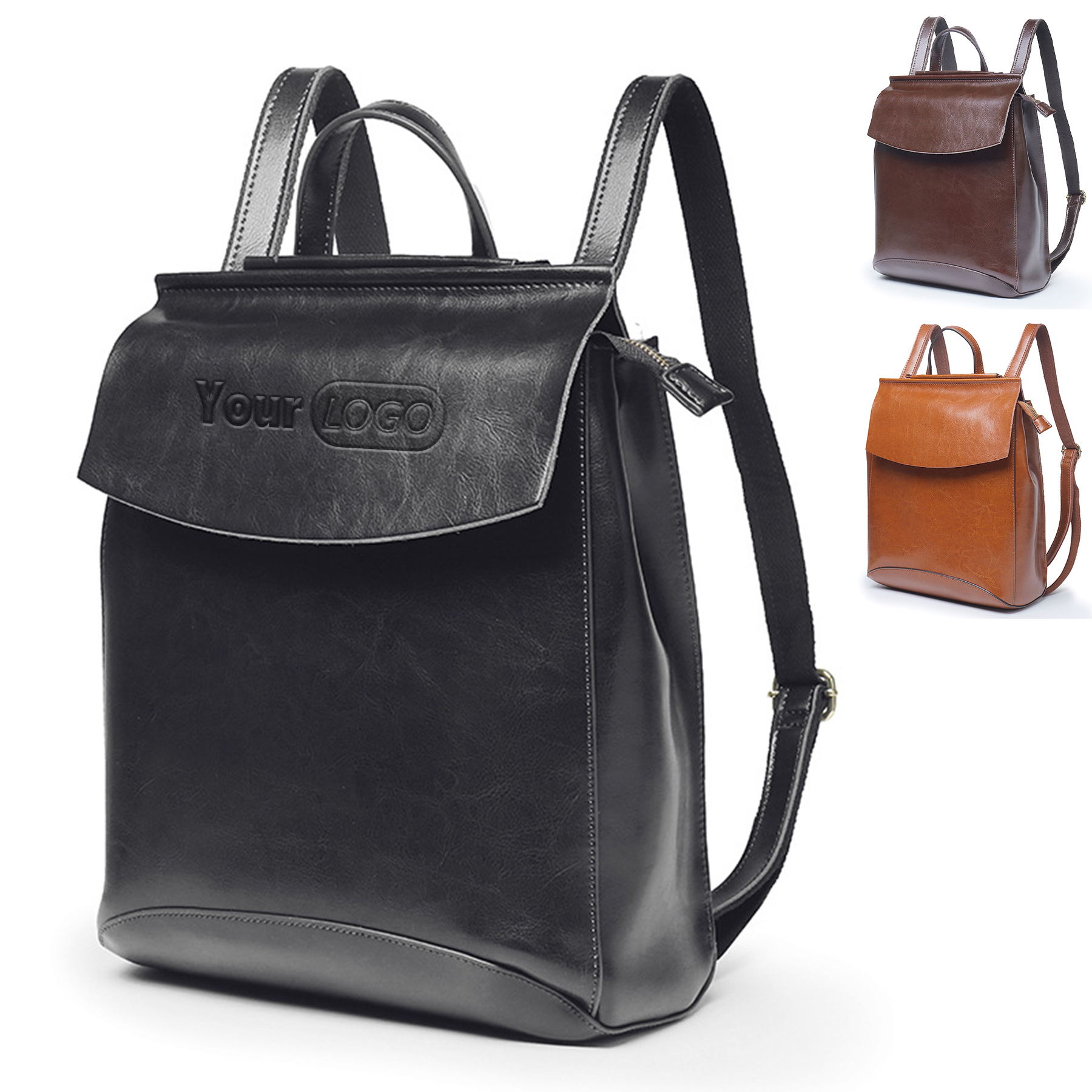 Genuine leather women's bag backpack 6