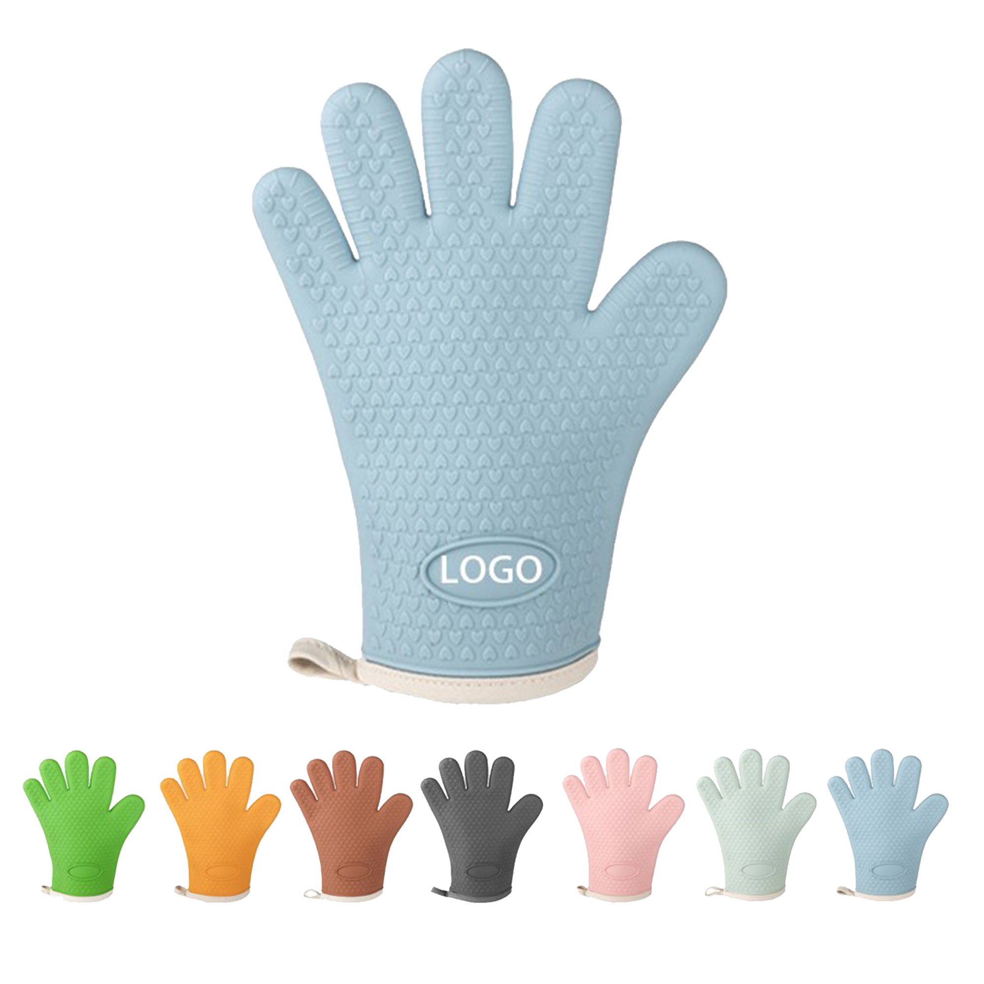 Sealed-Edge Heatproof Silicone Gloves 2