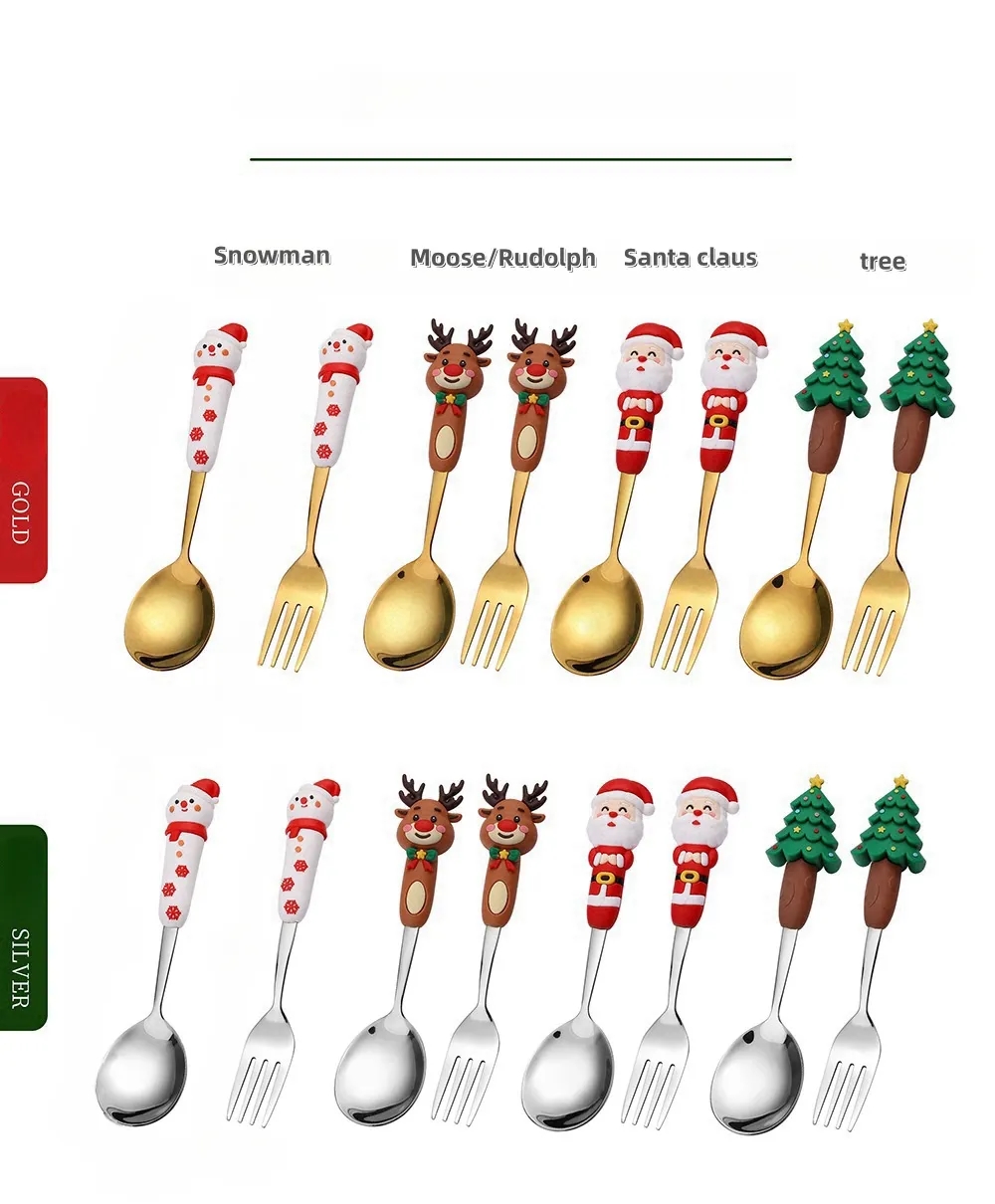 christmas spoon and fork set 1
