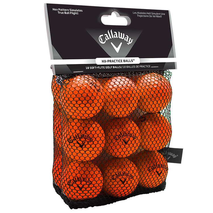 Callaway HX Soft Flight Practice Balls- 18 Pack (Orange) 1