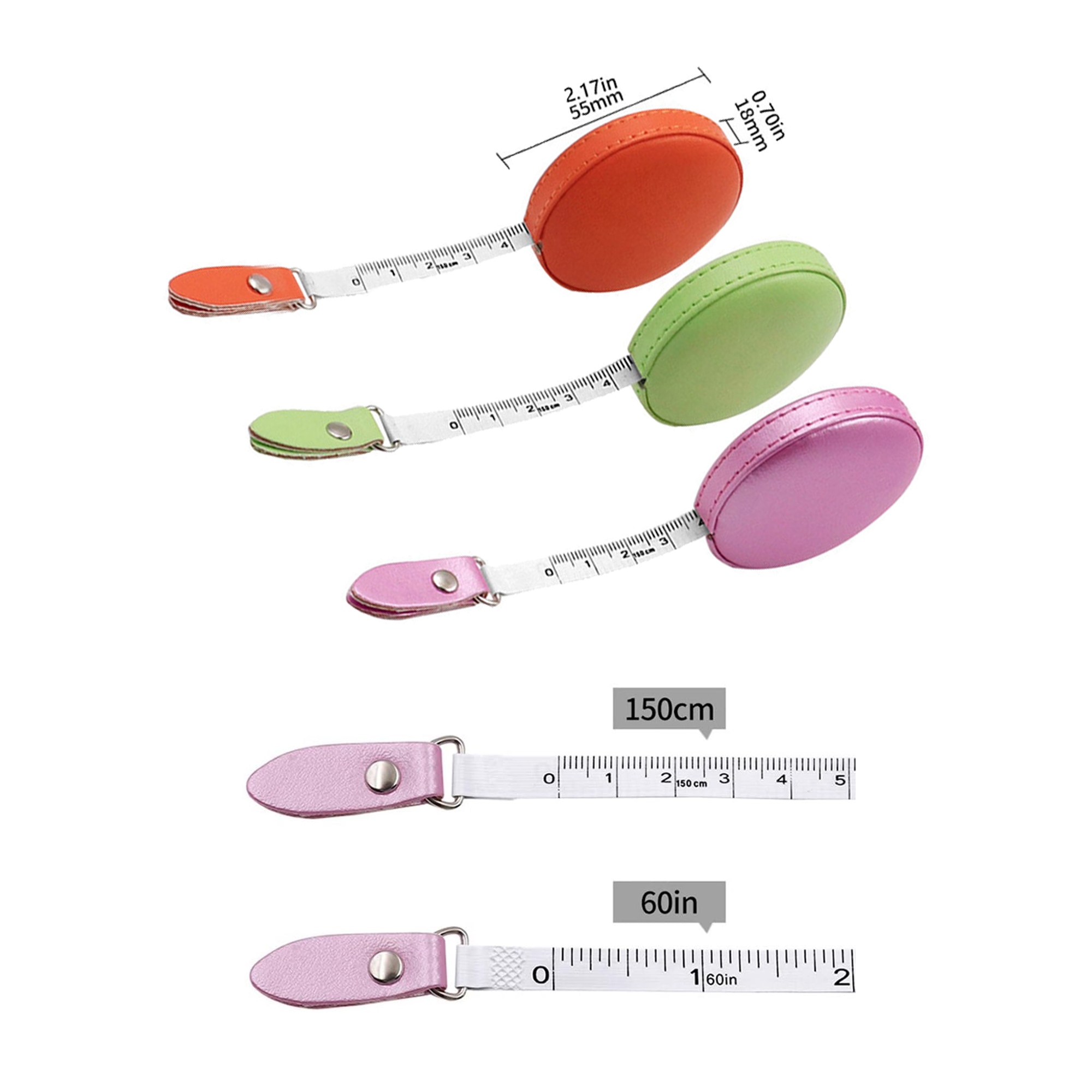 Leather Tape Measure Dual Sided Ruler 3
