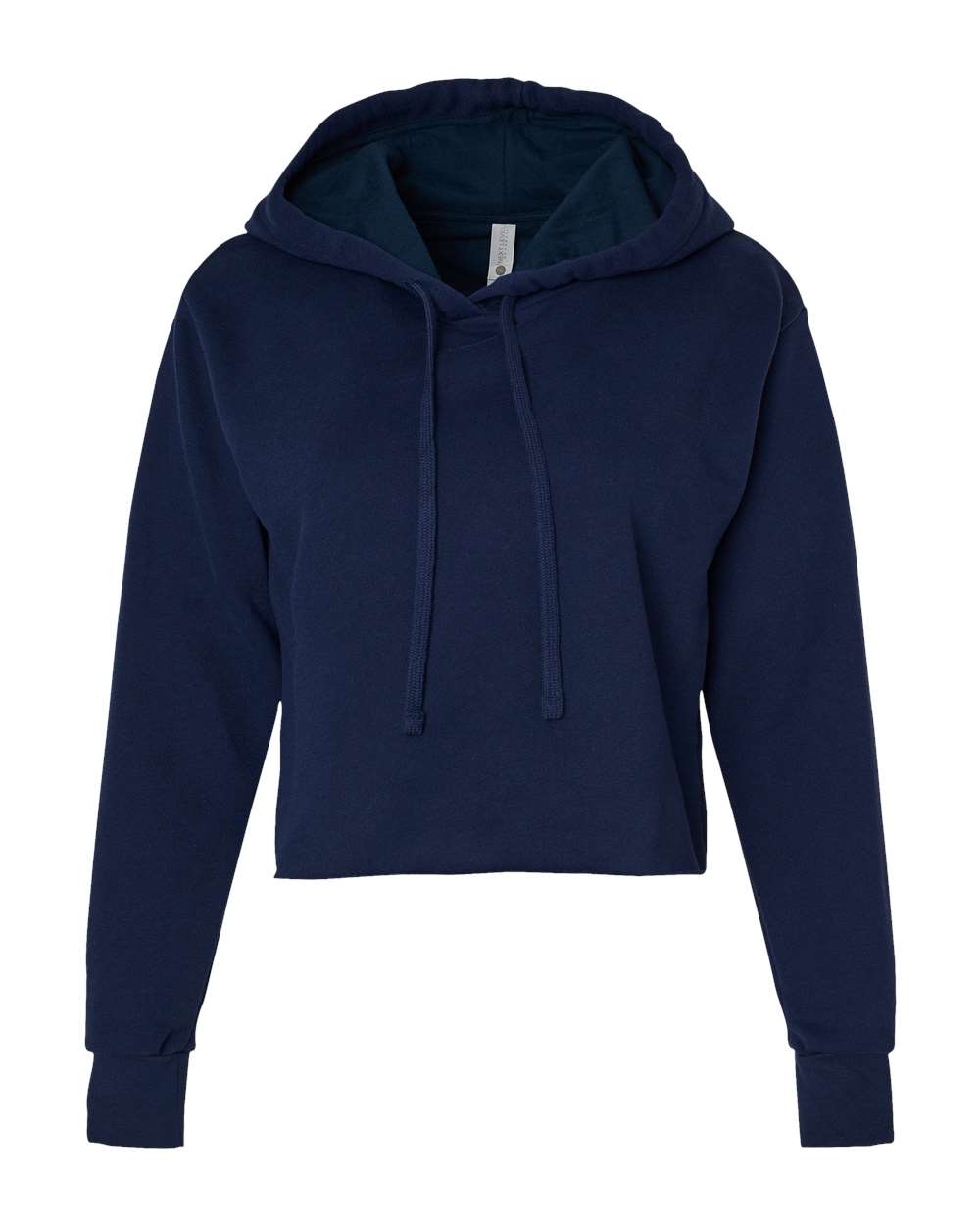Women's Laguna Sueded Raw Edge Crop Hoodie Sweatshirt - 9384 41