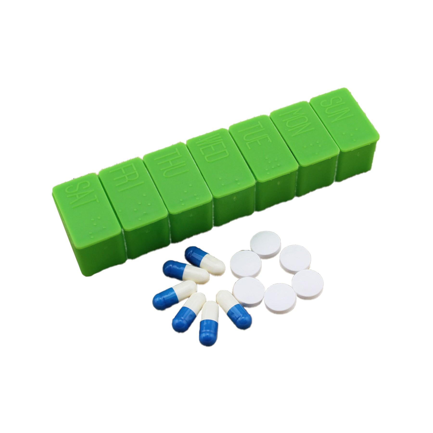 Moq25 Pp Material Braille 7 Day Pill Box 2