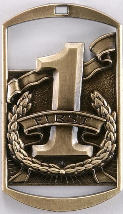 First DT Series Medal, 2" tall 2