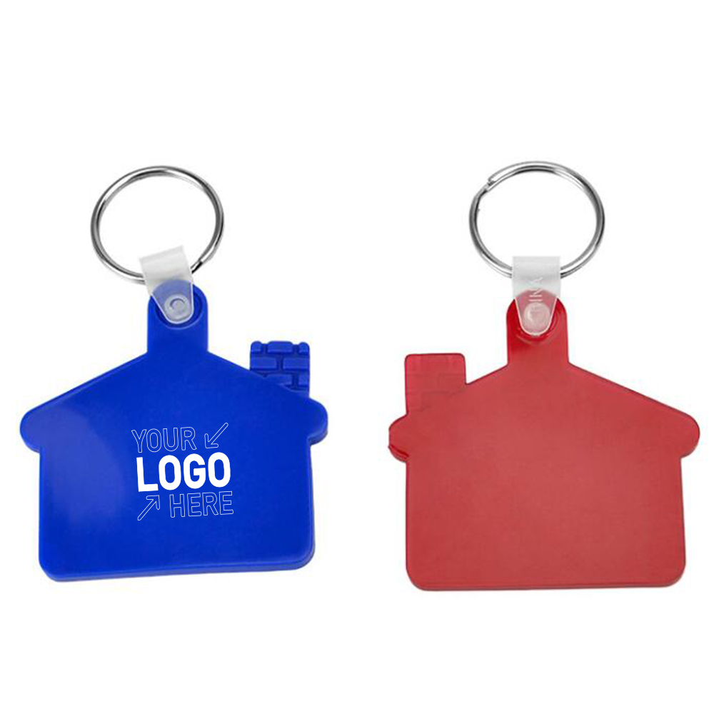 House Shape Soft Plastic Key Tag Printed with Your Logo 5