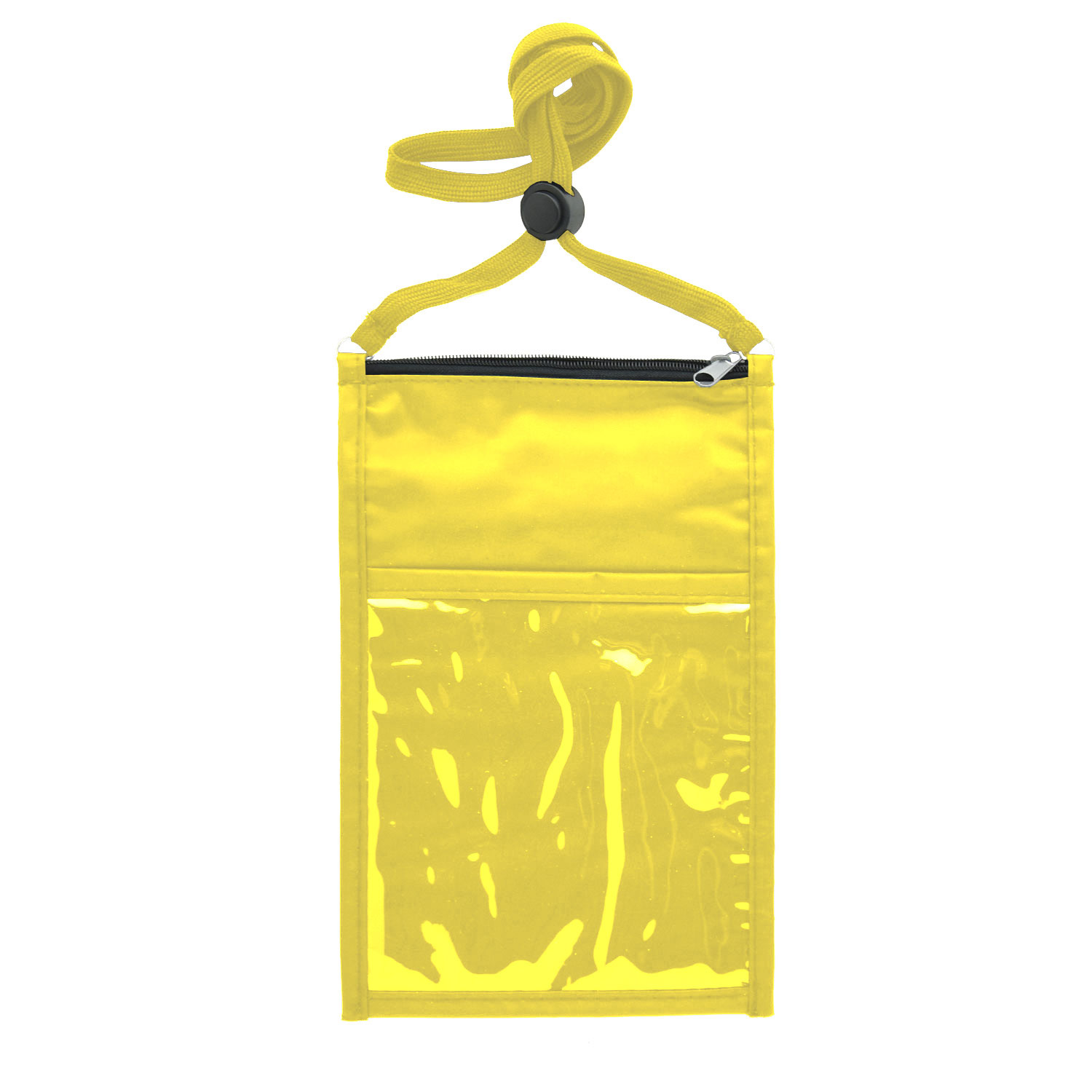 NYLON LARGE DOUBLE POUCH NECK WALLET 18