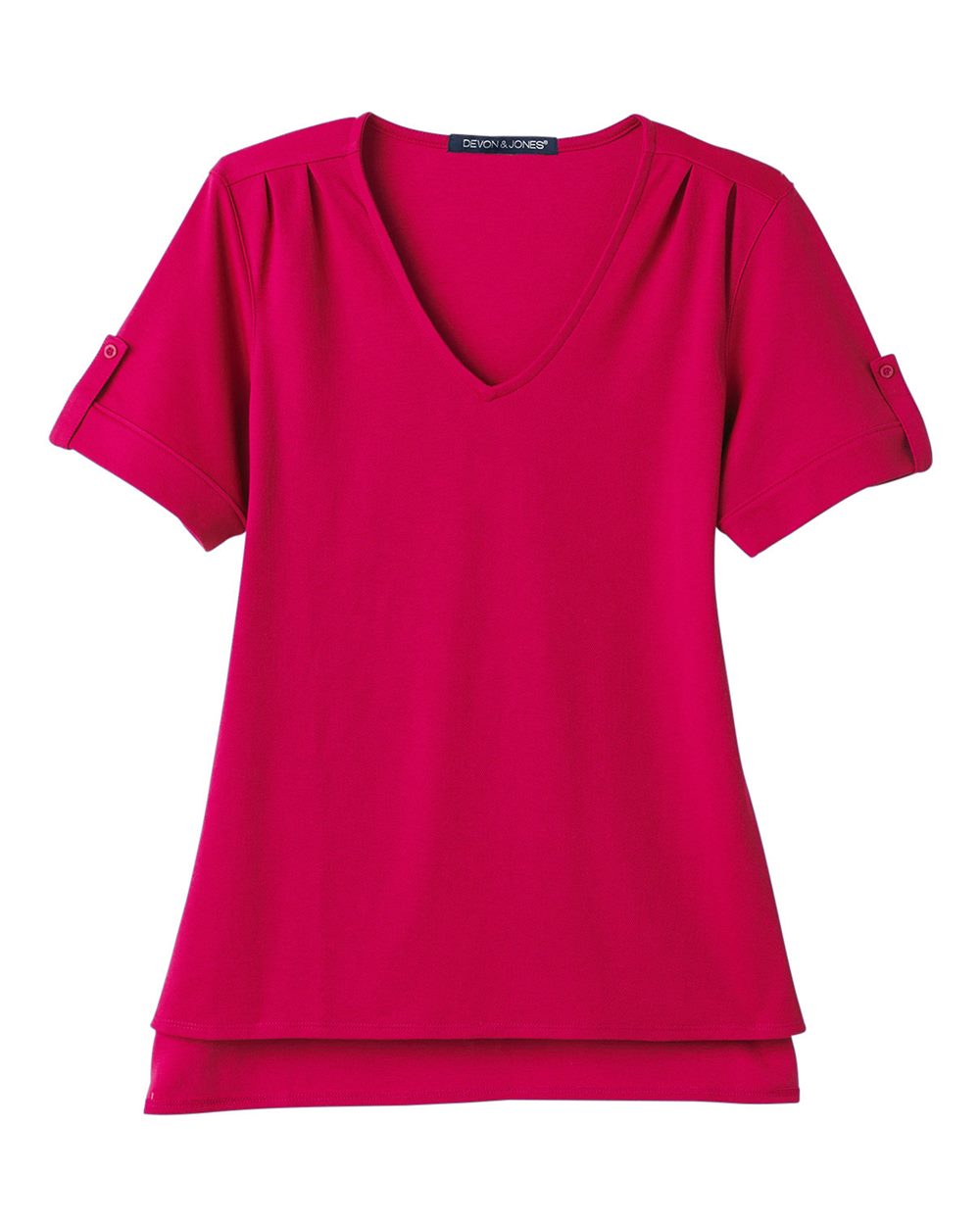 Women's CrownLux Performance® Plaited Rolled Sleeve Shirt - DG20WB 14