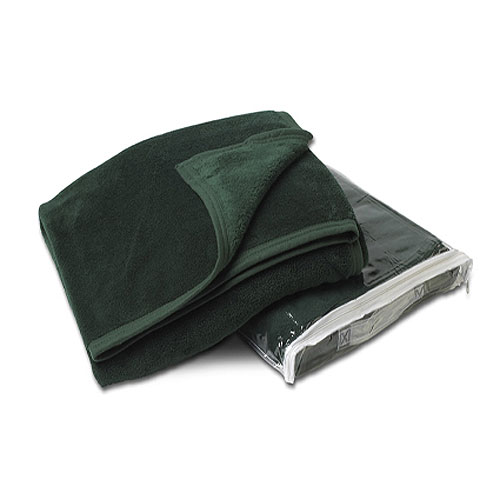 Dark Green Coral Fleece Throw Blanket 1