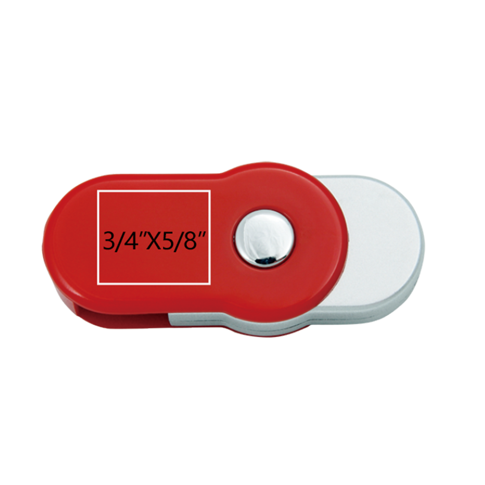 Winfield Rounded Red Swivel USB Flash Drive