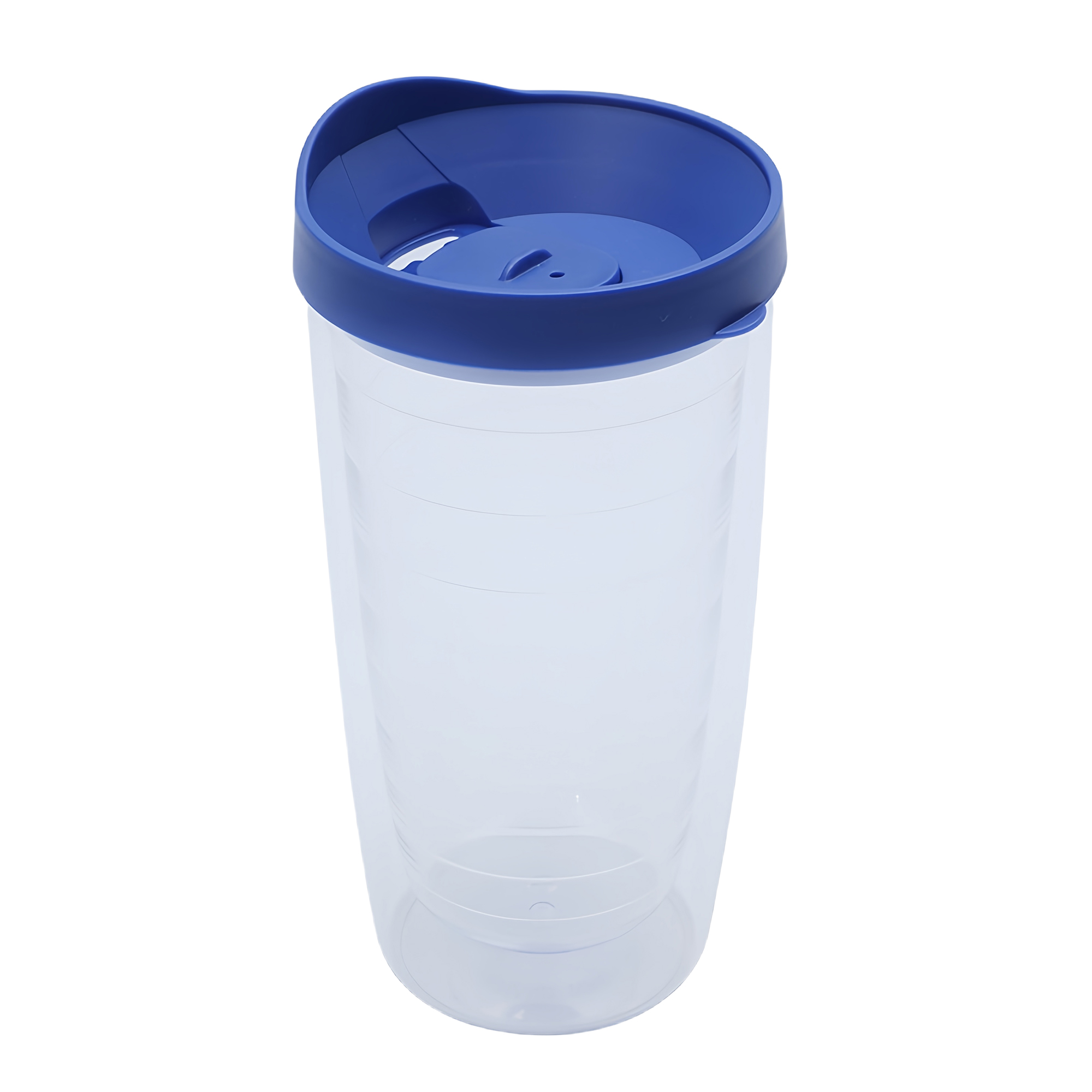 16oz Double Wall Thick Plastic Tumbler with Push Lid 2