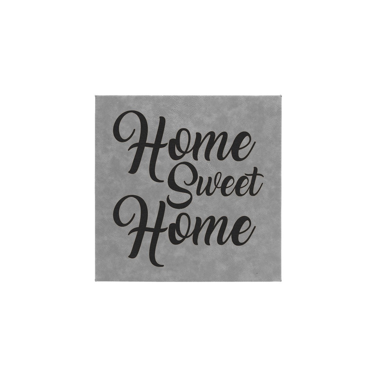 10" x 10" Gray Leatherette Wall Decor