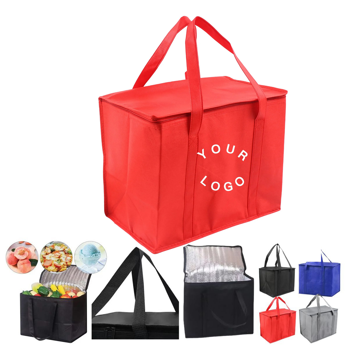 Reusable Thermal Grocery Tote for Food Transport 3