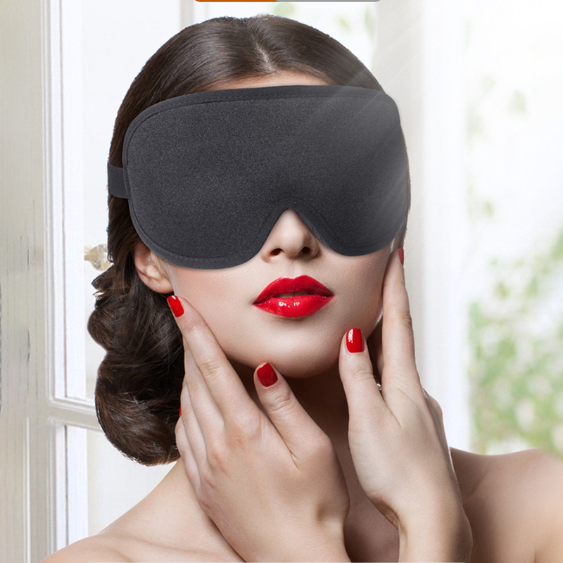 3D Contoured Cup Sleep Mask W/ Adjustable Strap 6