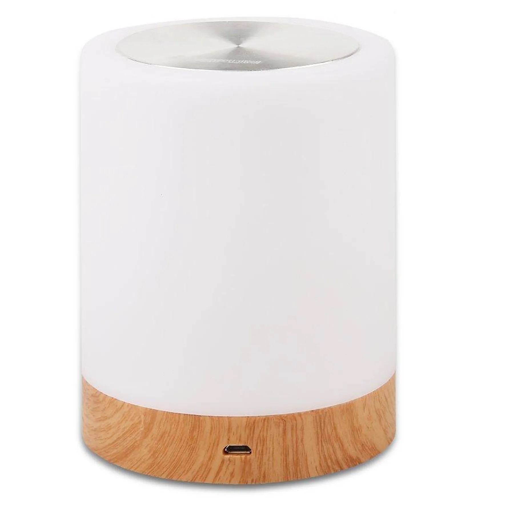 Touch Bedside Wood Grain Night Lamp 2