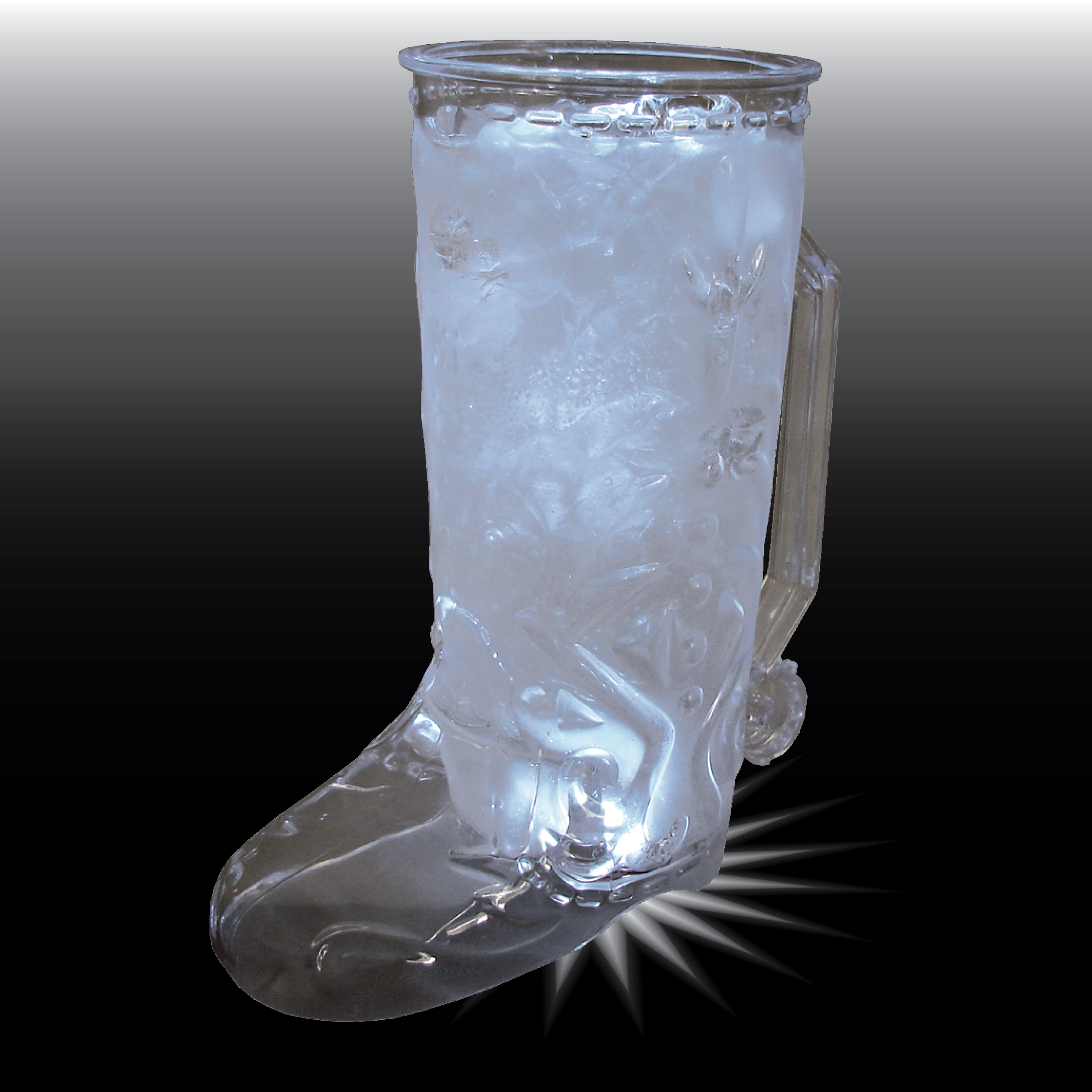 20oz Single Light Western Themed Plastic Cowboy Boot Mug with Handle 17