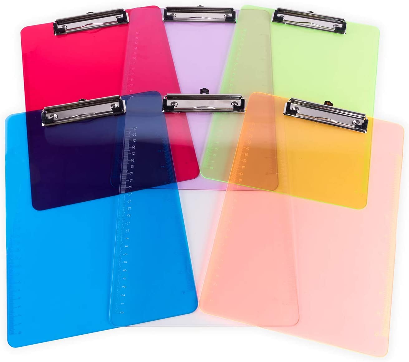 Plastic Transparent Thin Lightweight Colorful Fun Clipboard 1