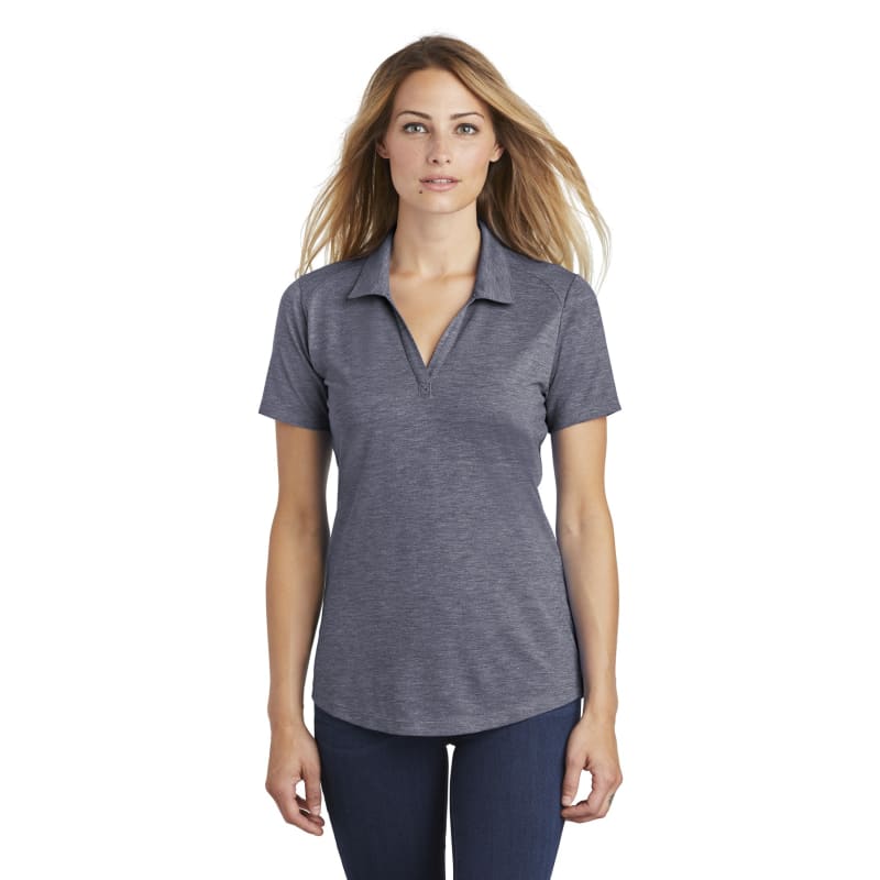 Sport-Tek Women's PosiCharge Tri-Blend Wicking Polo. 13