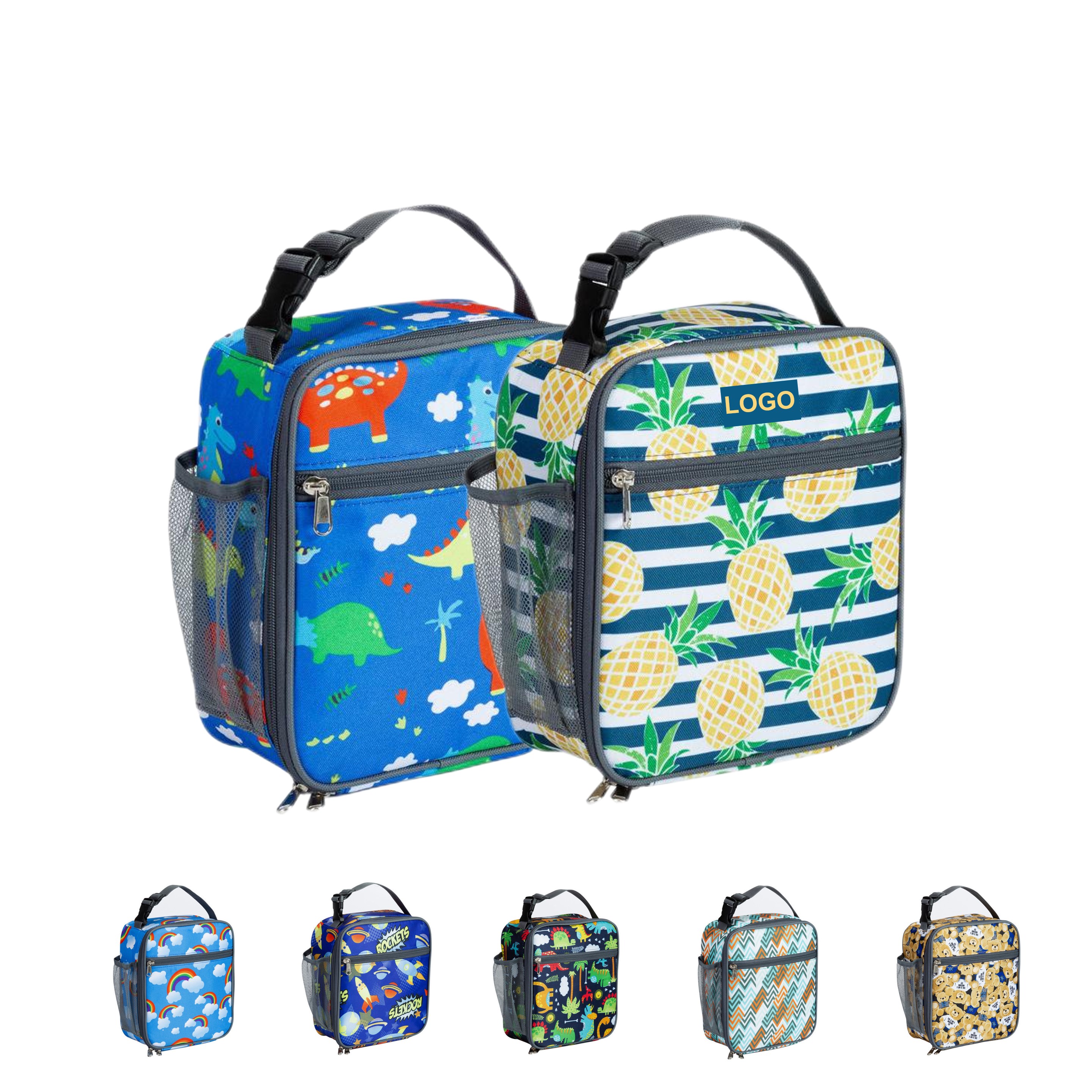 Printed Lunch Bag for Boys (direct import) 1