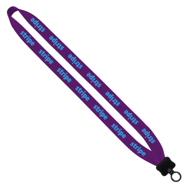 3/4" Cotton Lanyard with Plastic Clamshell & O-Ring 52