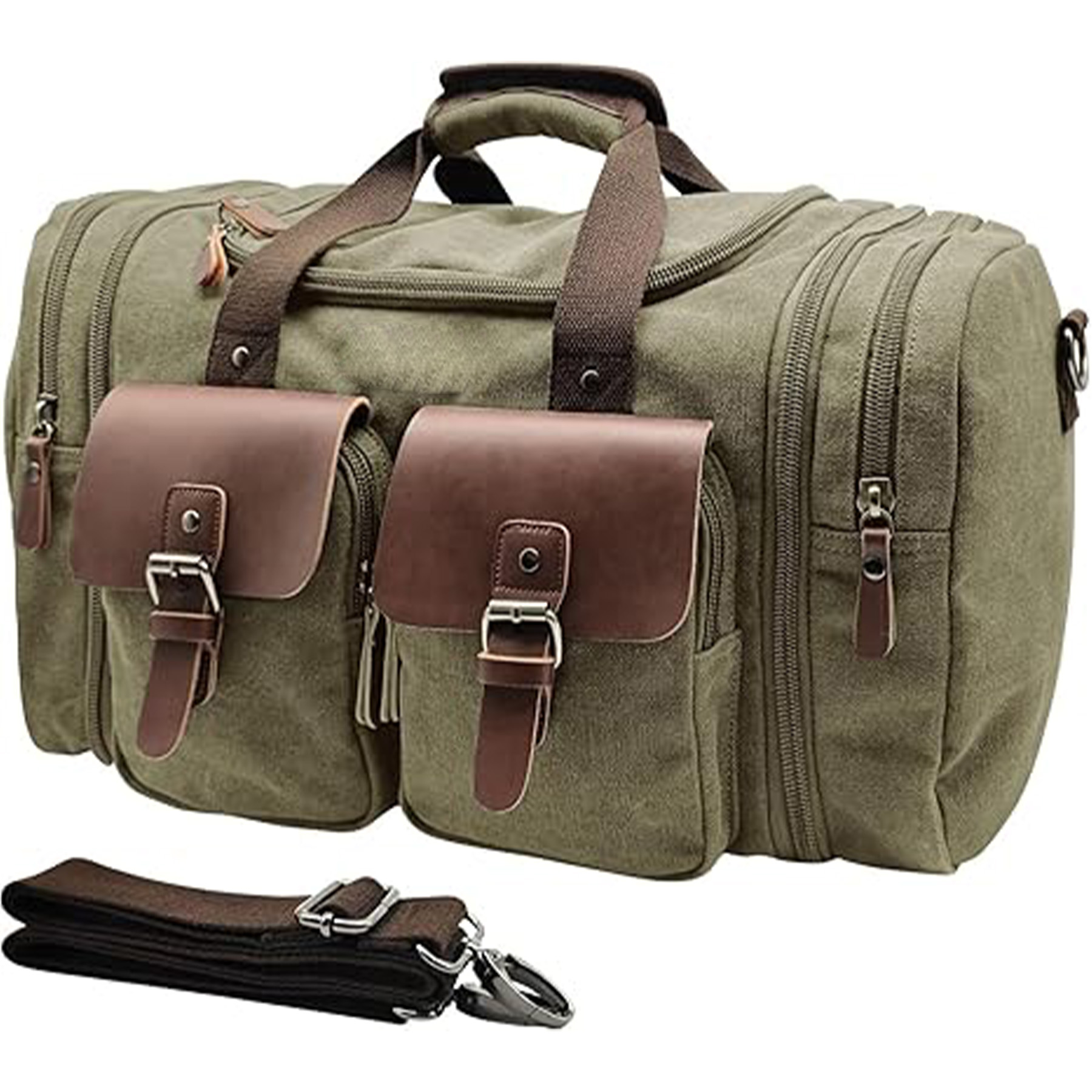 Hand Held Crossbody Canvas Luggage Bag 7