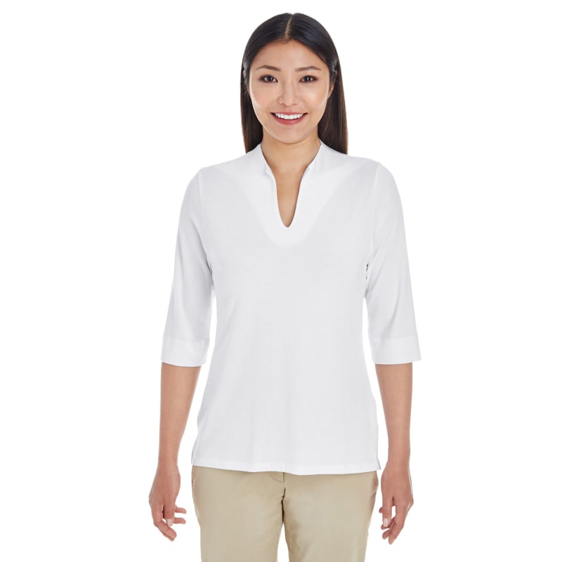 Devon & Jones Ladies' Perfect Fit™ Tailored Open Neckline Top 7