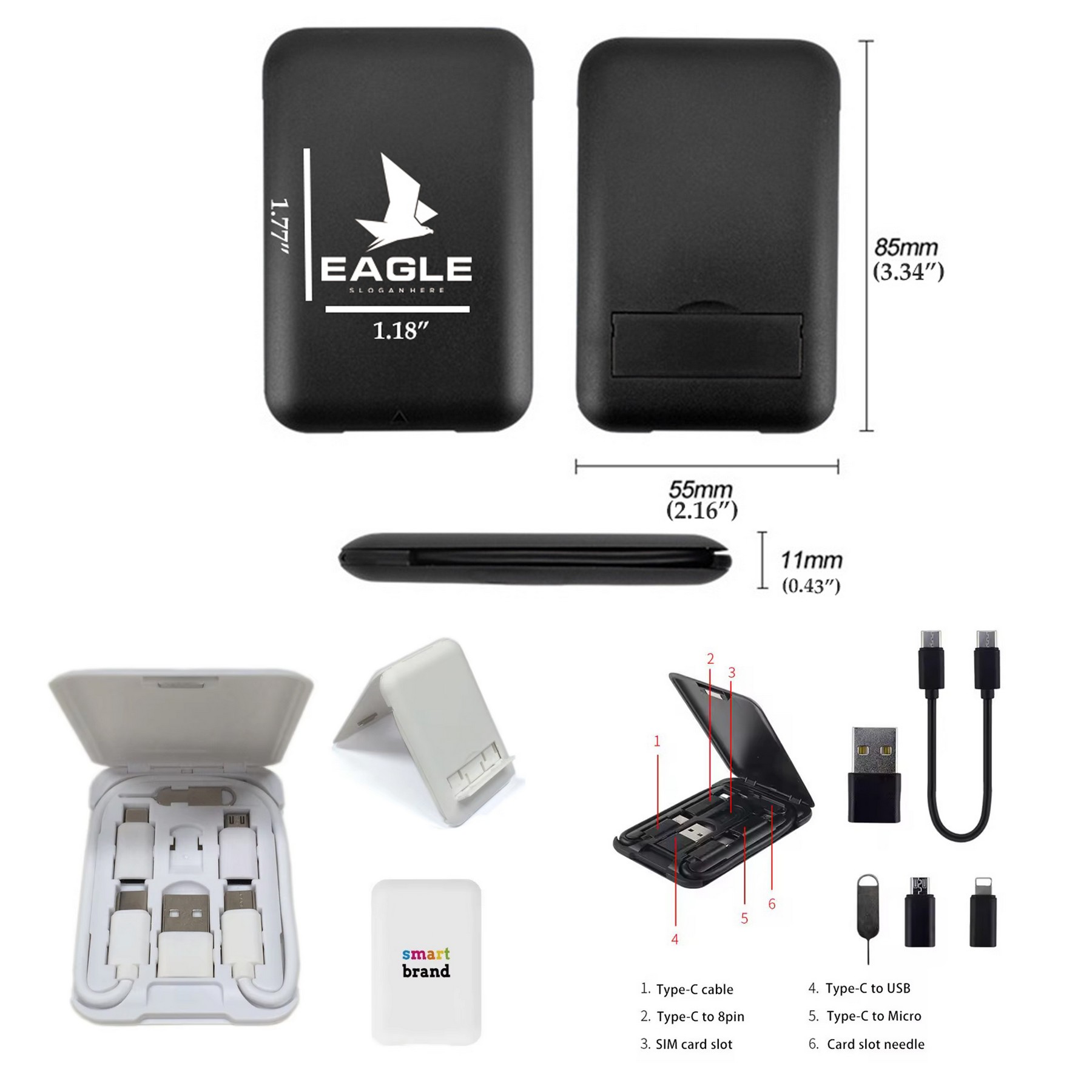 6" 1 Charging Kit Set Storage Box 3