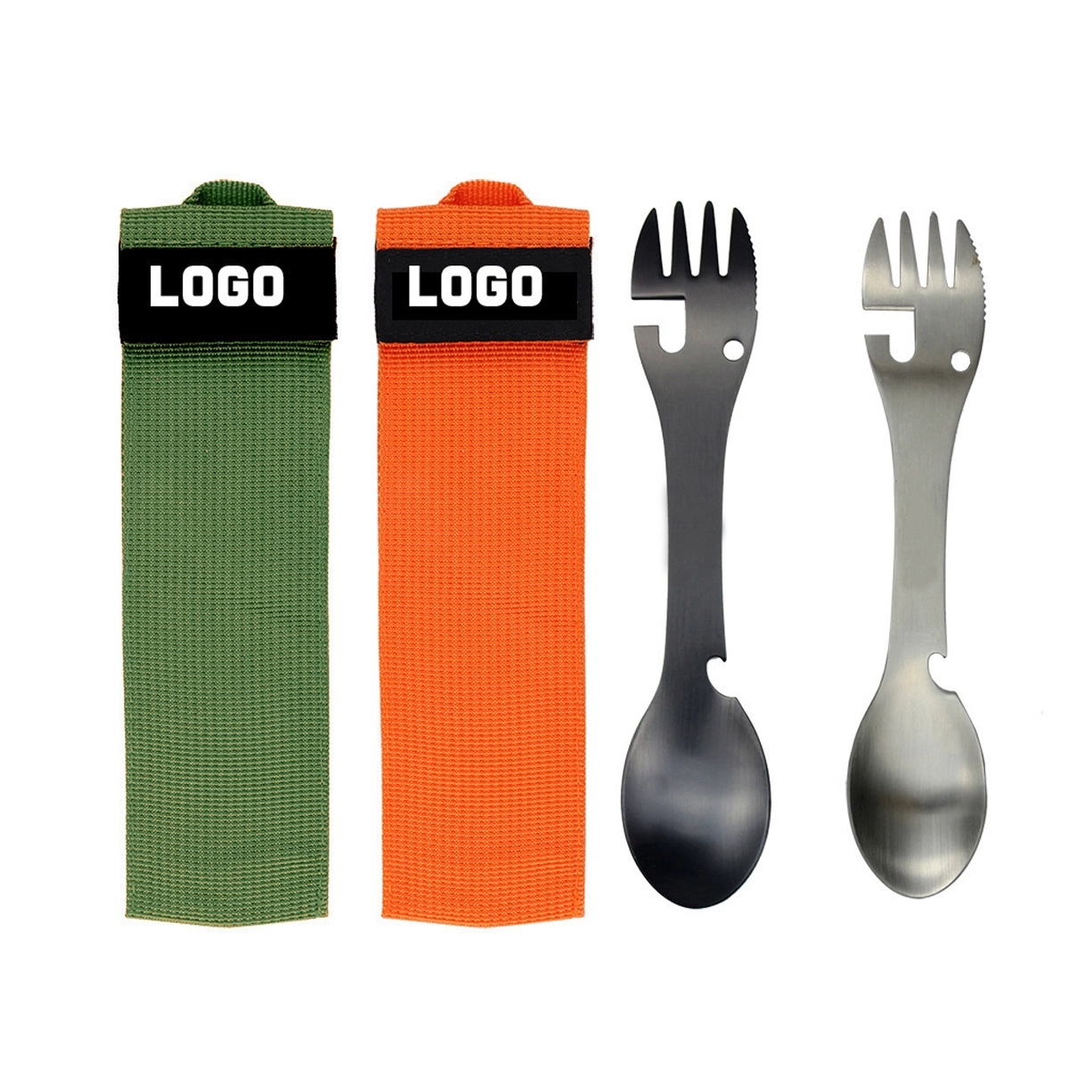 Spork 5 in 1 Utensil Spoon Fork Knife Bottle & Can Opener 3