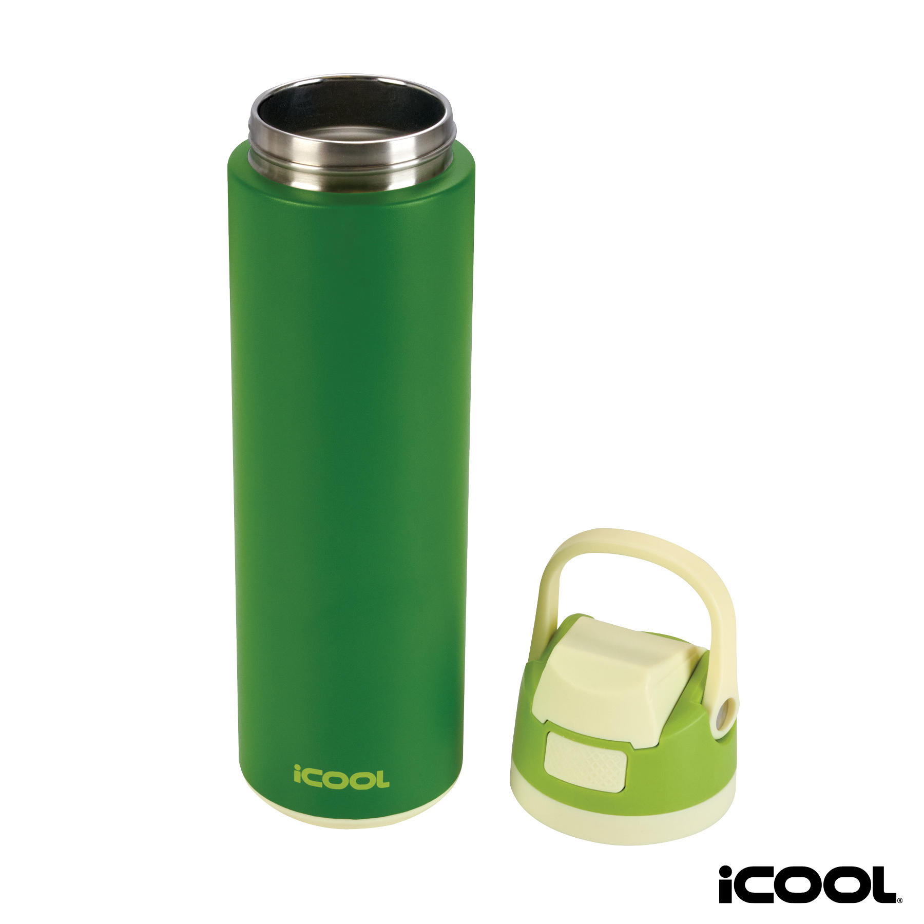 iCOOL® Manitou 24 oz. Double Wall, Recycled Stainless Steel Water Bottle 37