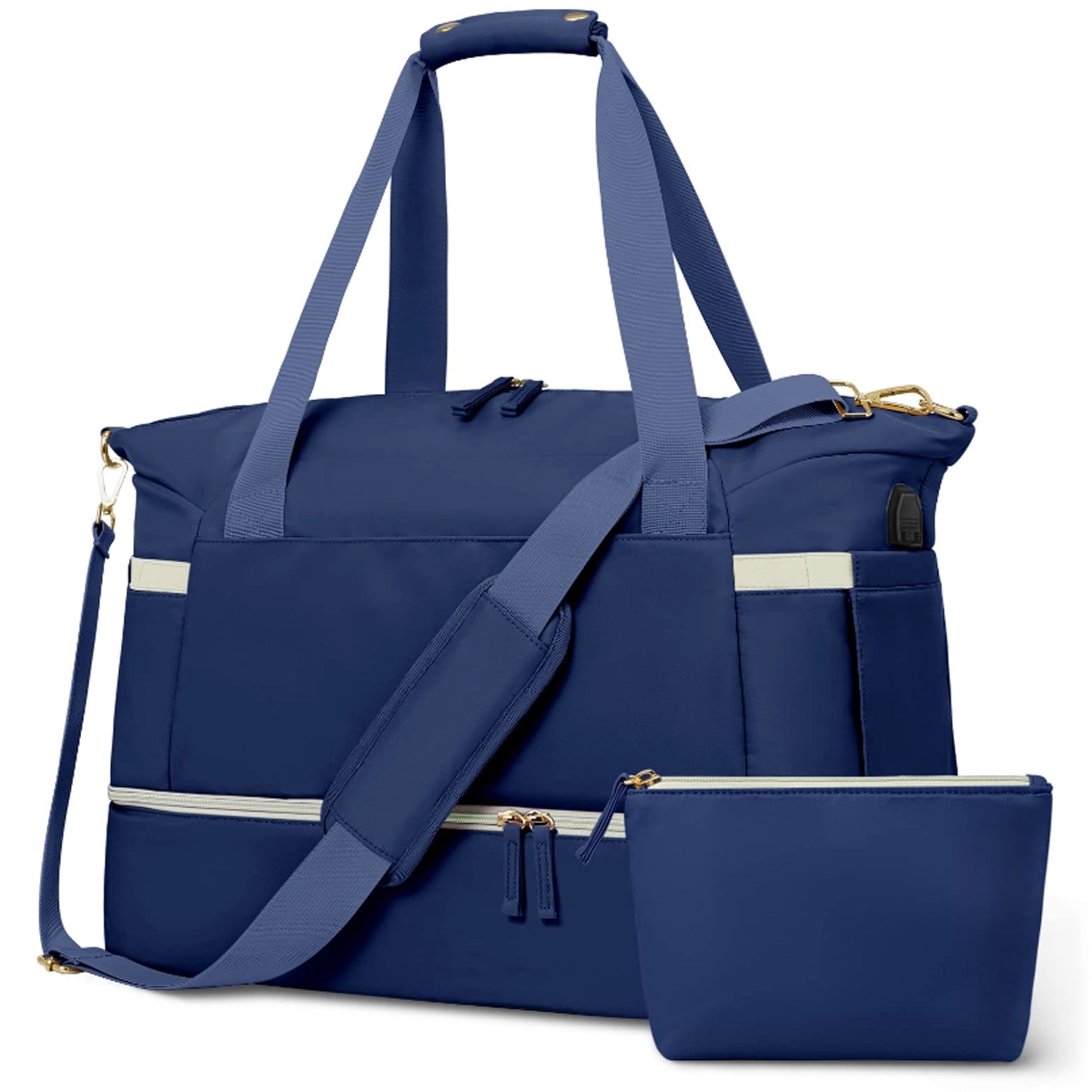 Custom Usb Port Travel Duffel Bag 15