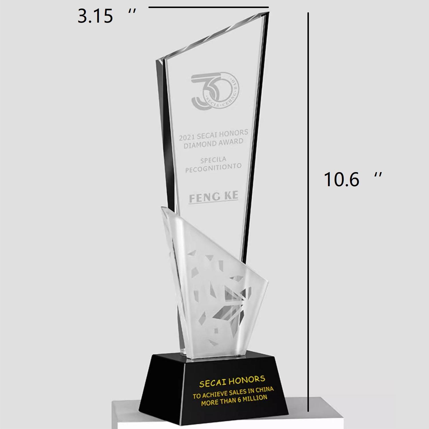 Crystal Pentagram Trophy 3