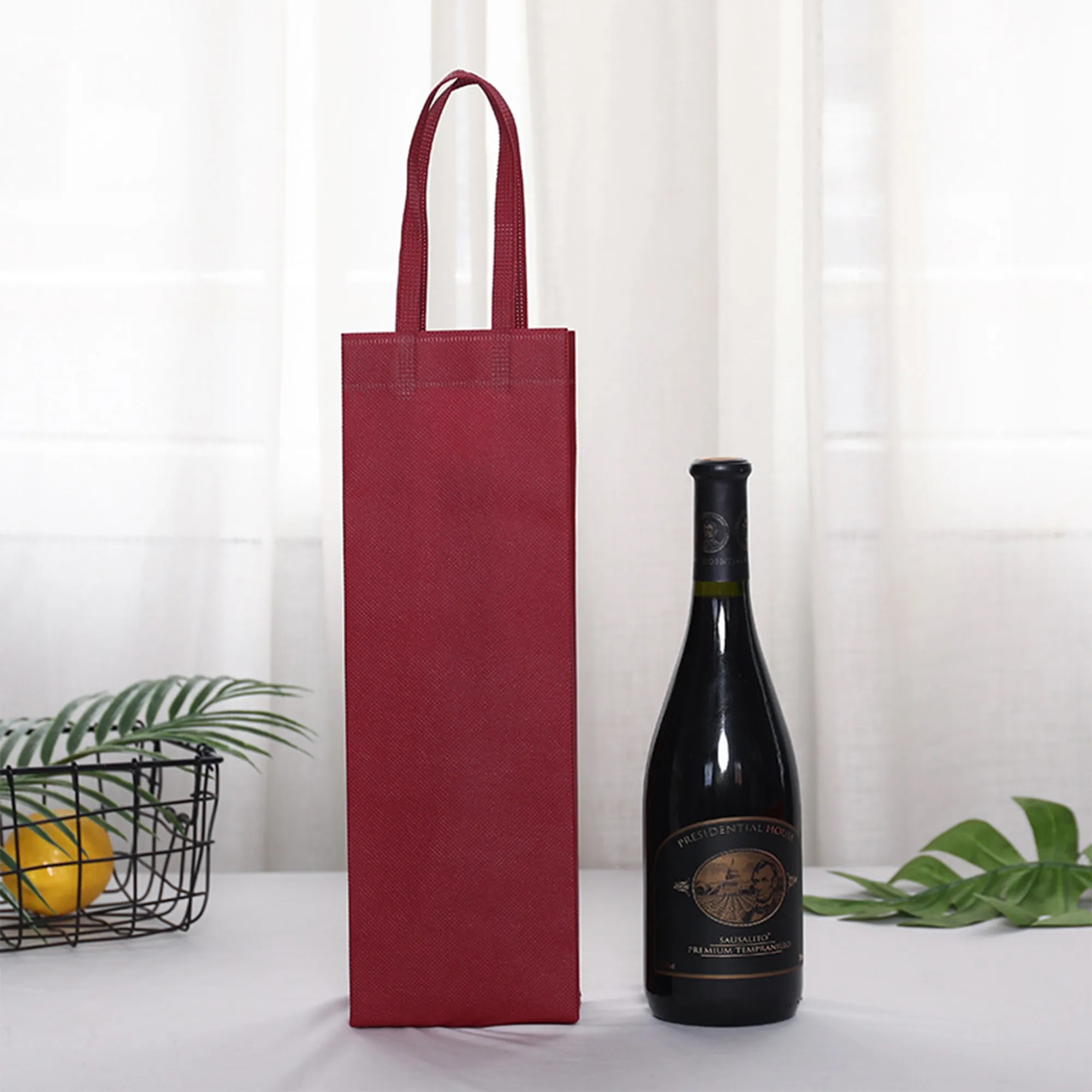 Reusable Non Woven Wine Bottle Gift Bag 3