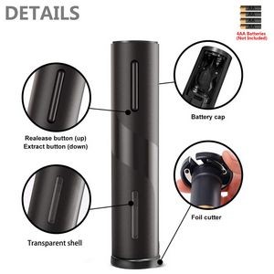 Plastic Black Automatic Electric Wine Opener 13