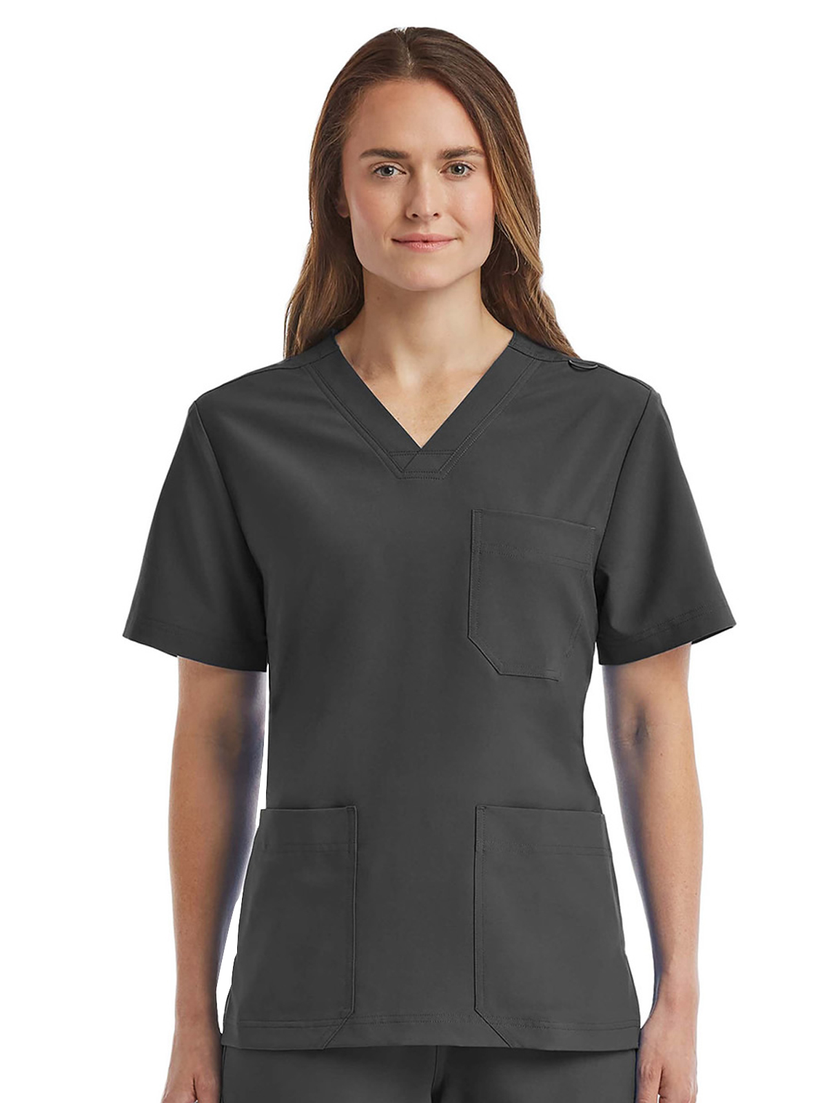 ScrubJoy Fit-4-All - Unisex Three-Pocket V-Neck Top 7