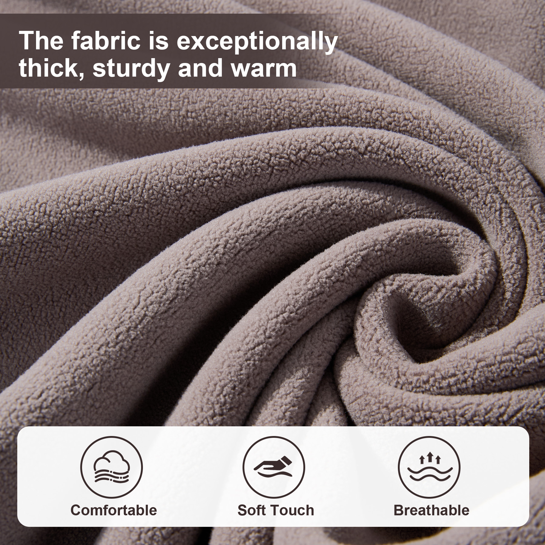 Cozy Fleece Embroidery Blanket 500GSM 10
