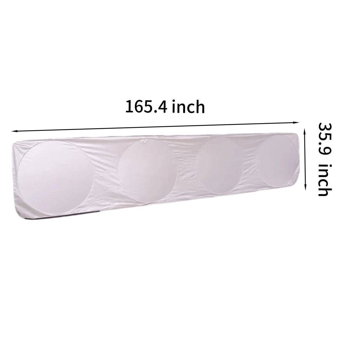 Silver Fabric Truck Sunshade Reflective 1
