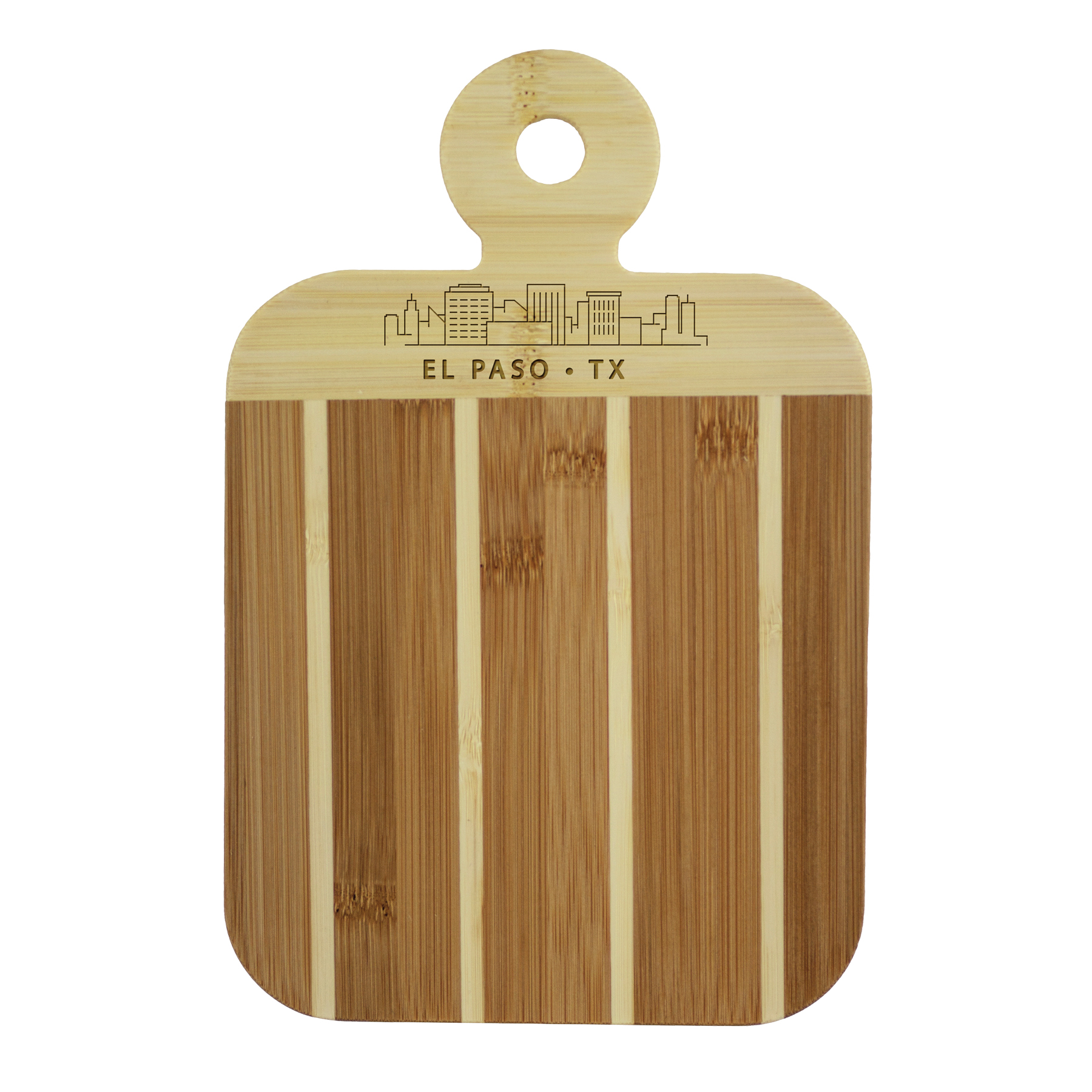 Striped Paddle City Skyline Board - El Paso 2