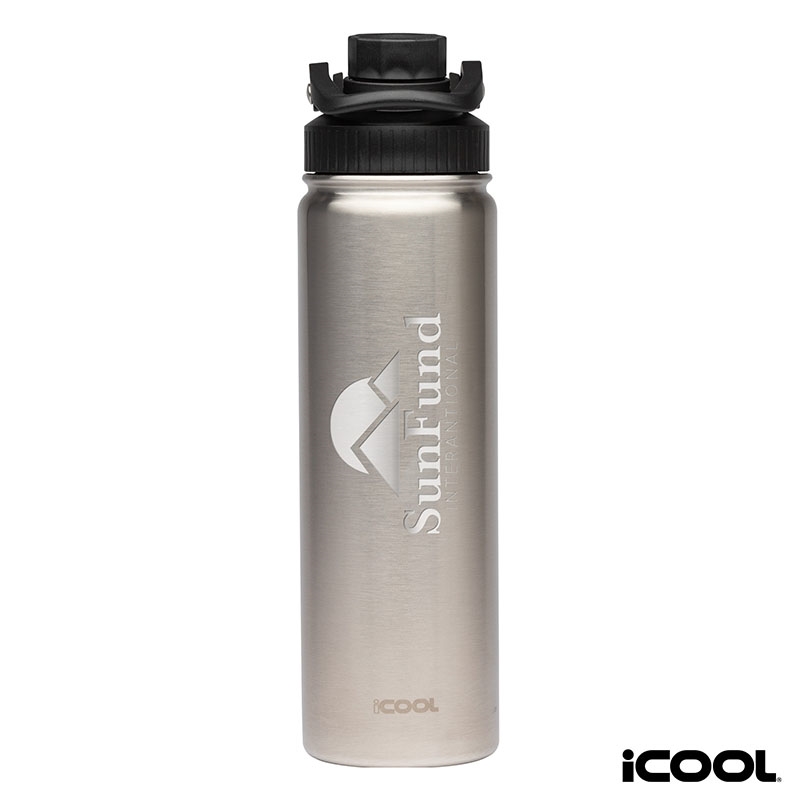 iCOOL® Durango 24 oz. Double Wall, Stainless Steel Water Bottle 17